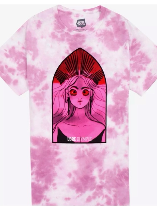 Olympus Tops - Olympus Pink Tie-Dye Persephone Graphic Tee Size Medium